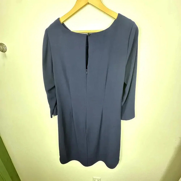 Laundry NWOT Navy 3/4 Sleeve Midi Shift Dress SIZE 8 - Picture 5 of 9